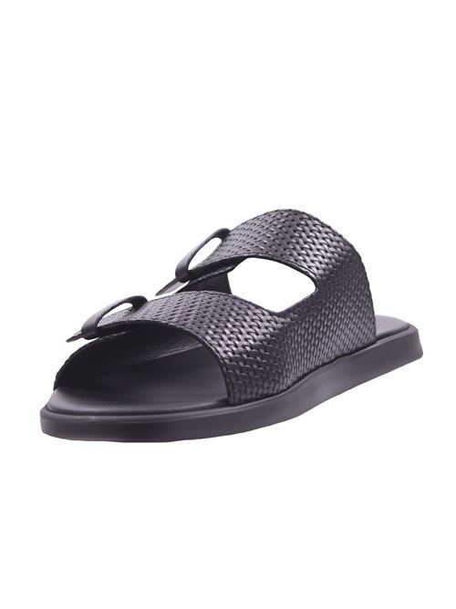 leather sandals CALCE | X1922LAYABECERRO BLACK